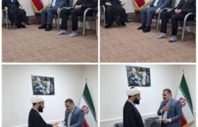 دیدار و نشست صمیمی مسئول جدید حراست شهرداری با امام جمعه شهرچمران