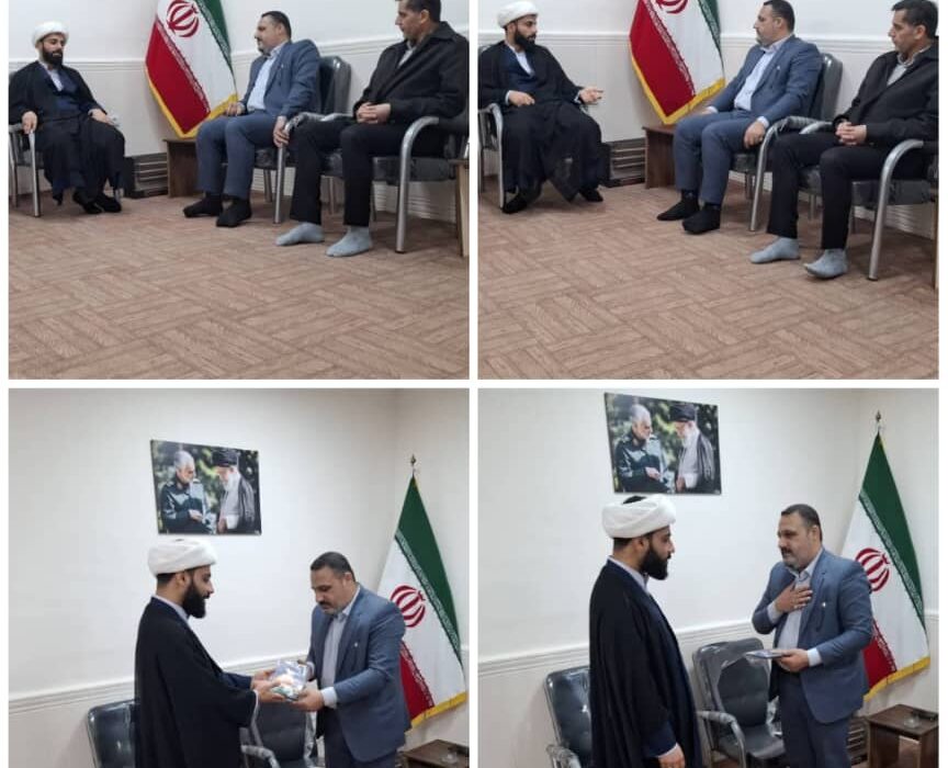 دیدار و نشست صمیمی مسئول جدید حراست شهرداری با امام جمعه شهرچمران